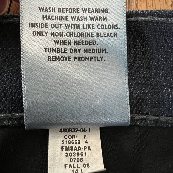 The Diva Women's Denim Jeans Size 14 Long Boot Cut Mid Rise Stretch Navy - Picture 7 of 11